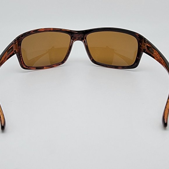*SOLD* Orvis Backwater Brown Stripe Frame Polarized Amber Brown Lens Sunglasses - Picture 4 of 12
